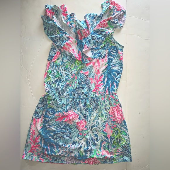 Lilly Pulitzer Pants - Lilly Pulitzer Ruffled Romper Size S